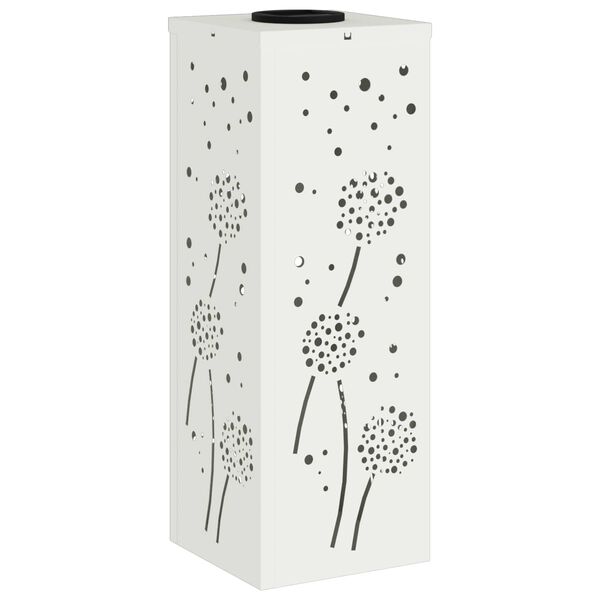 vidaXL Saules LED ceļa gaisma 2 pcs Balts Auksti velmēts tērauds