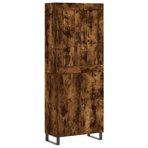vidaXL augstais skapis, ozolkoka, 69,5x34x180 cm, inženierijas koks