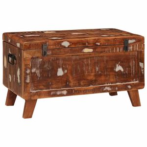 vidaXL Uzglabā&scaron;anas kaste 70 x 35 x 40 cm pārstrādāts masīvkoks