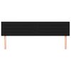 vidaXL gultas galvgaļi, melns, 160x5x78/88 cm, audums