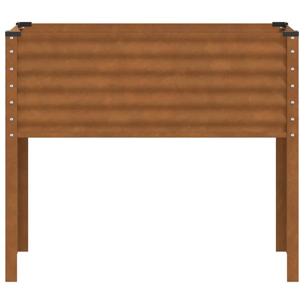 vidaXL dārza puķu kaste, 100x45x90 cm, atmosfēras izturīgs tērauds