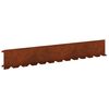 vidaXL Zāliena Apmale 10 gab. 102 x 15 x 4 cm Tērauds Rūsa