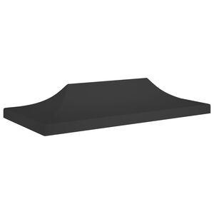vidaXL dārza nojumes jumts, 6x3 m, melns, 270 g/m&sup2;