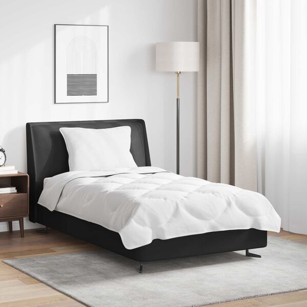 vidaXL Segas komplekts ar spilvenu 2 pcs Balts Mikrošķiedra