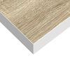 vidaXL sienas plaukts, balta un ozolkoka krāsa, 80x23,5x3,8 cm, MDF