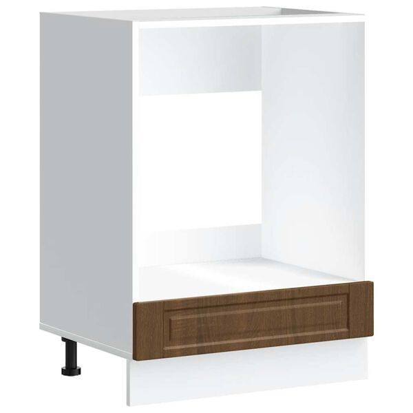 vidaXL cepe&scaron;krāsns skapītis, Porto, brūna ozola, inženierijas koks