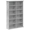 vidaXL CD skapis Betona pelēks 60 x 17 x 92 cm Inženierijas koks