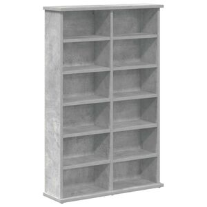 vidaXL CD skapis Betona pelēks 60 x 17 x 92 cm Inženierijas koks