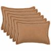 vidaXL Spilvenu pārvalks 6 pcs HOUTEN Bē&scaron;a 40 x 60 cm Boucl&eacute;