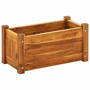 vidaXL augstā puķu kaste, akācijas koks, 50x25x25 cm