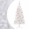 vidaXL Mākslīgā Ziemassvētku egle ar bumbiņu 150 cm 150 LED