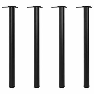 Galda kājas, 4 gab., regulējamas, 870 mm, melnas