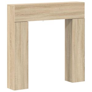 vidaXL Kamīna rāmis Sonomas ozols 102 x 18 x 100,5 cm