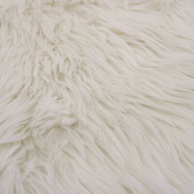 vidaXL paklājs, 60x90 cm, mākslīgā aitāda, balts
