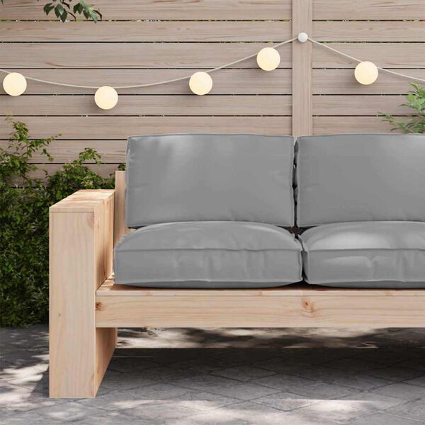 vidaXL Spilvens Pelēka 80 x 80 x 12 cm Oksforda audums