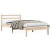 vidaXL Gultas rāmis Brūna 215,5 x 85,5 x 69,5 cm Cieta priede