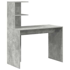 vidaXL Galds Betona pelēks 102 x 50 x 124 cm Inženierijas koks