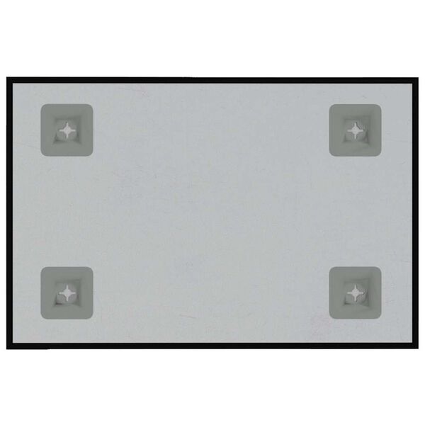 vidaXL magnētiskā tāfele, stiprināma pie sienas, melna, 40x30 cm