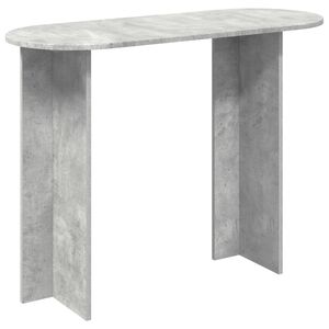 vidaXL Konsoles galds ar uzglabā&scaron;anu Betona pelēks 100 x 39,5 x 75 cm