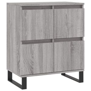 vidaXL kumode, pelēka ozolkoka, 60x35x70 cm, inženierijas koks