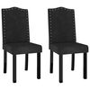 vidaXL virtuves krēsli, 2 gab., melns samts