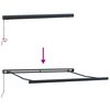 vidaXL Izvelkams jumtiņ&scaron; Melna 300 x 250 cm Audums un Metāls