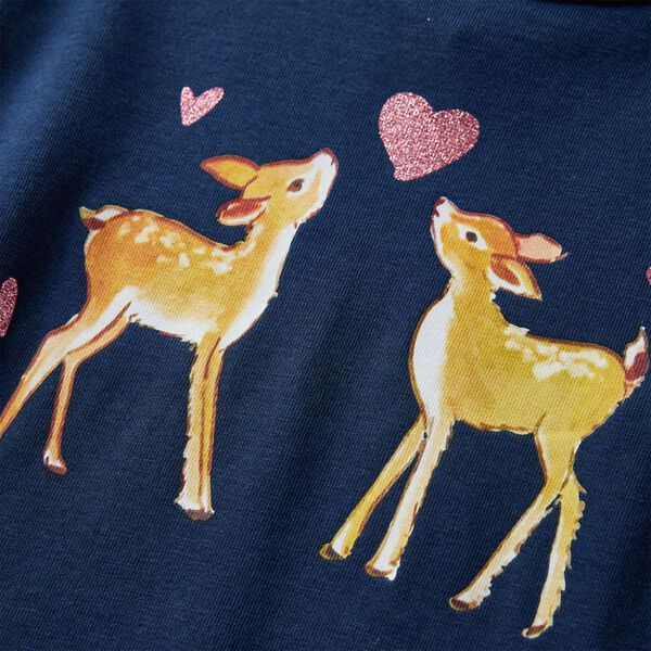 Bērnu krekls ar garām piedurknēm, tum&scaron;i zils, 140