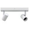 vidaXL Griestu prožektors Balts 26 x 6,5 x 11,5 cm Metāla