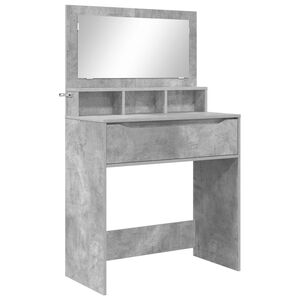 vidaXL Guļamistabas ģērb&scaron;anās galdiņi Betona pelēks 80 x 39,6 x 135 cm