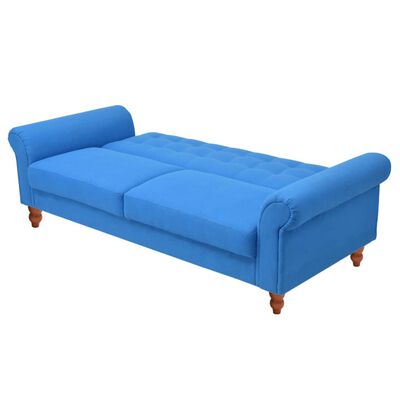 vidaXL dīvāns, zils audums