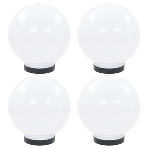 vidaXL LED lampas, 4 gab., sfēriskas, 20 cm, PMMA