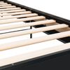 vidaXL gultas rāmis, melns, 75x190 cm, inženierijas koks, metāls