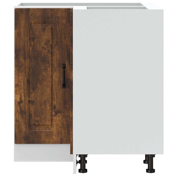 vidaXL virtuves stūra skapītis, Kalmar, ozola krāsa, inženierijas koks