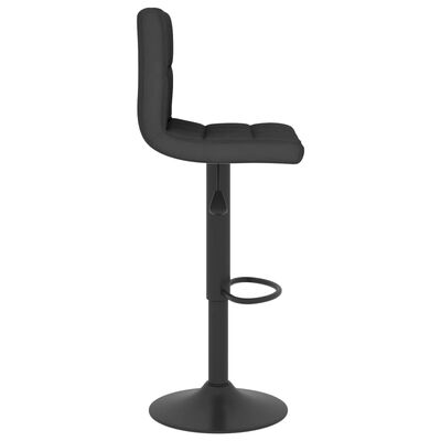 vidaXL bāra krēsli, 2 gab., melns audums