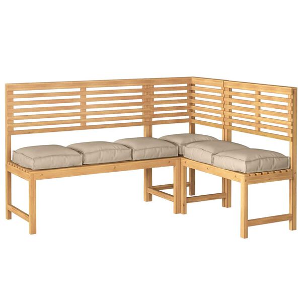 vidaXL Spilvens 6 pcs Pelēkbrūna 40 x 40 x 8 cm Oksforda audums