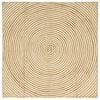 vidaXL Lauka paklājs Dabisks un balts 120 x 120 cm Džuta