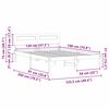 vidaXL Gultas rāmis Vaks brūns 120 x 190 cm Ciets priedes koks