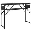 vidaXL Konsolesgalds Melns ozolkoks Inženierijas koks 105x30x75cm