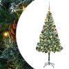 vidaXL Mākslīgā Ziemassvētku eglīte Zaļa 180 cm PVC un tērauds