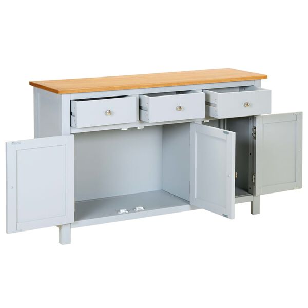 vidaXL kumode, 110x33,5x70 cm, ozola masīvkoks