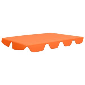 vidaXL dārza &scaron;ūpoļu rezerves jumtiņ&scaron;, oranžs, 150/130x105/70 cm