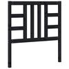 vidaXL gultas galvgalis, melns, 96x4x100 cm, priedes masīvkoks