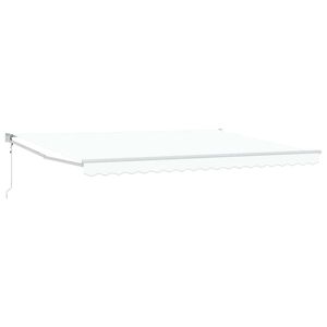 vidaXL Markīze Balts 450 x 300 x 165 cm Poliesters un metāls