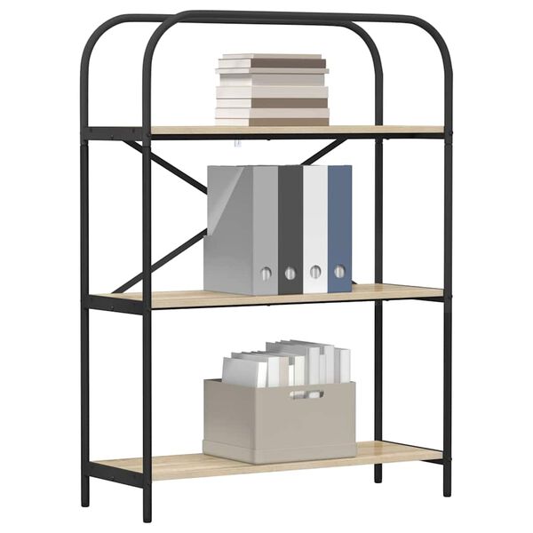 vidaXL Grāmatu plaukts Sonoma ozols 80 x 30 x 109 cm Inženierijas koks