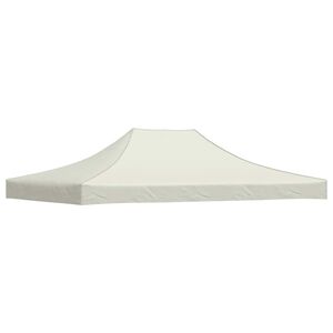vidaXL dārza nojumes jumts, 4x3 m, krēmkrāsas, 270 g/m&sup2;