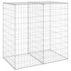 vidaXL gabions ar vāku, cinkots tērauds, 100x60x100 cm