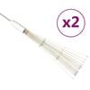 vidaXL Ziemassvētku lampiņas, 2 gab., daudzkrāsainas, 20 cm, 280 LED