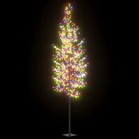 vidaXL Ziemassvētku koks, 1200 krāsainas LED, ķirsis, 400 cm