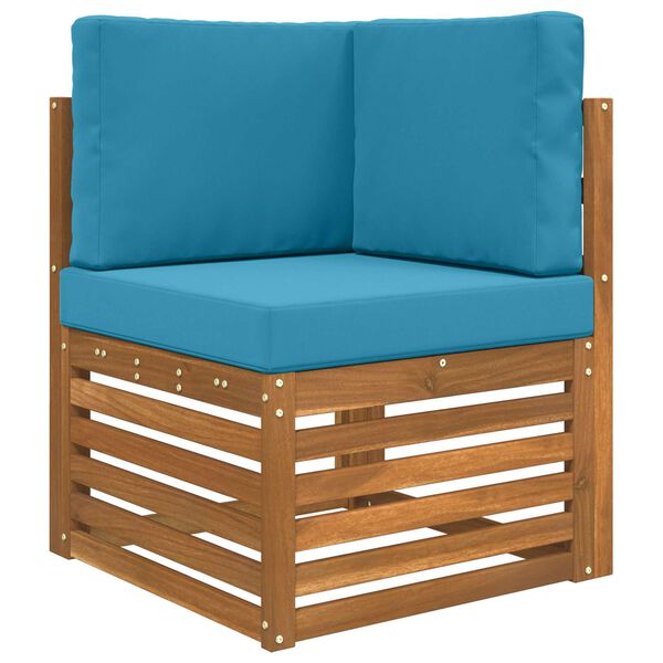 vidaXL Āra dīvāna spilvens 3 pcs Karaliski zils Poliesters