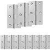 vidaXL Eņģe 12 gab. 66 x 38 x 5 mm Sudraba Tērauds